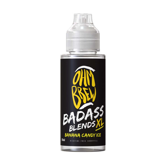 Ohm Brew Badass Blends XL Banana Candy Ice E-Liquid 100ml