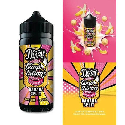 Doozy Banana Split Doozy Temptations E-Liquid Shortfill 100ml