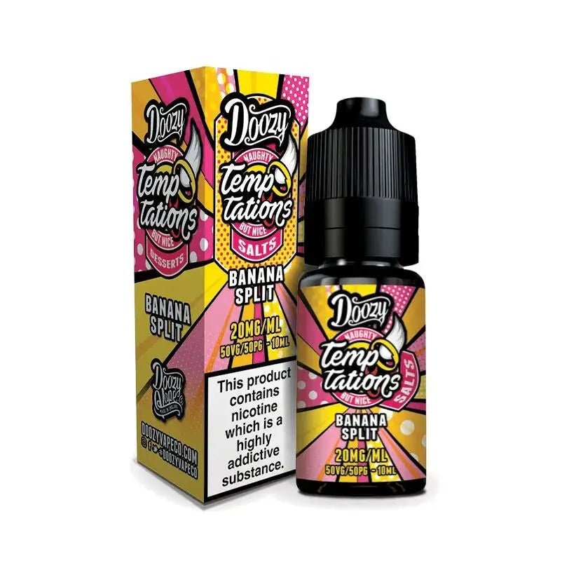 Doozy Temptations Banana Split Nic Salt E-Liquid 10ml