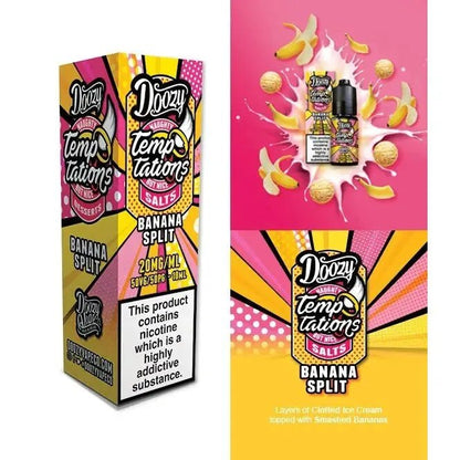 Doozy Temptations Banana Split Nic Salt E-Liquid 10ml