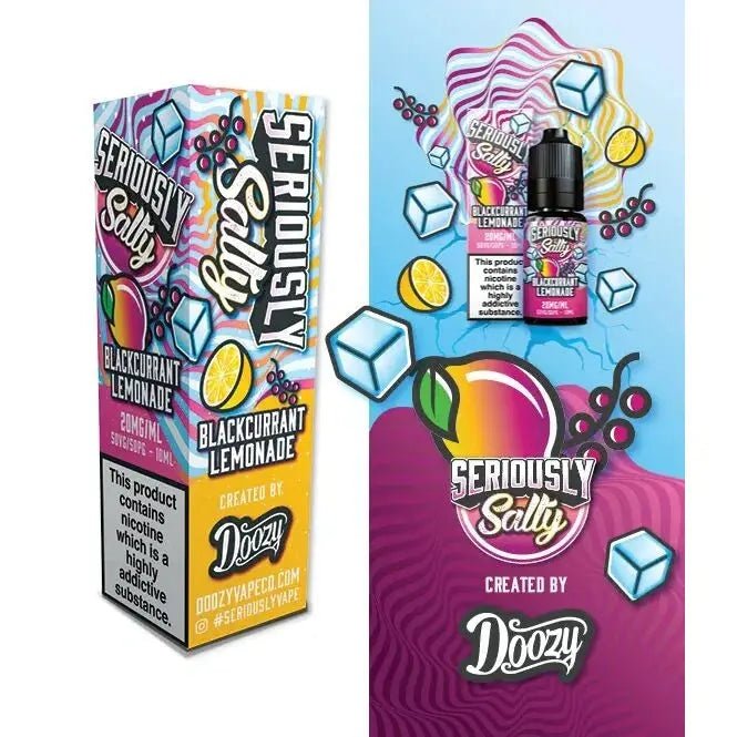 Doozy Seriously Salty Blackcurrant Lemonade Nic Salt E-Liquid 10ml