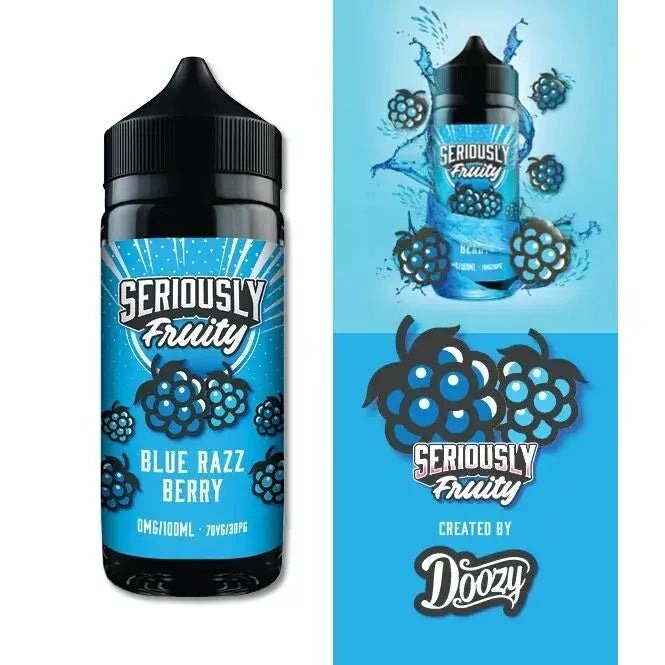 Doozy Seriously Fruity Blue Razz Berry E-liquid Shortfill 100ml