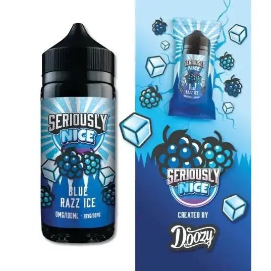 Doozy Seriously Nice Blue Razz Ice E-liquid Shortfill 100ml