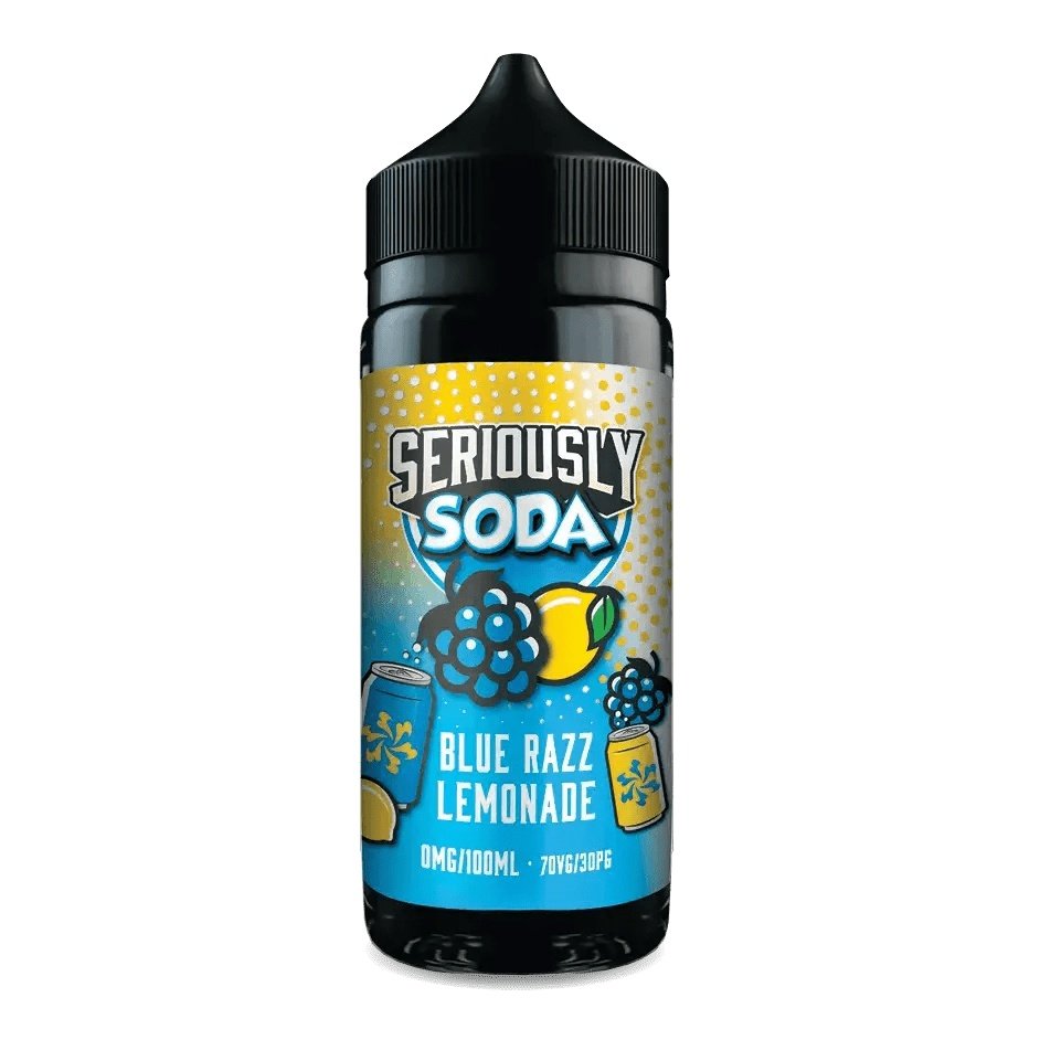 Doozy Seriously Soda Blue Razz Lemonade E-liquid Shortfill 100ml