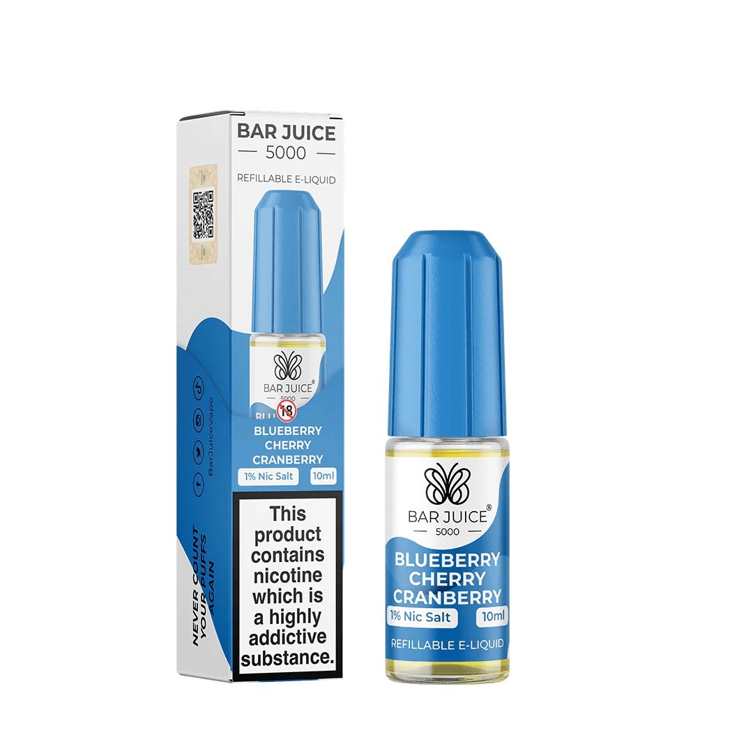 Bar Juice 5000 Blueberry Cherry Cranberry Nic Salt E-Liquid 10ml