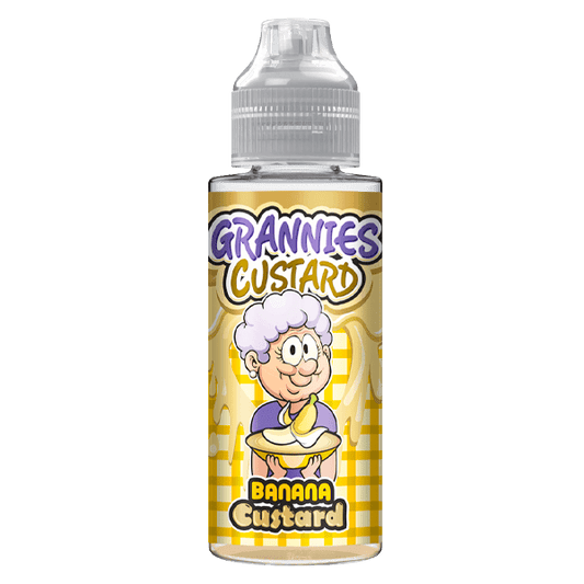 Grannies Custard Banana Custard Shortfill E-Liquid 100ml