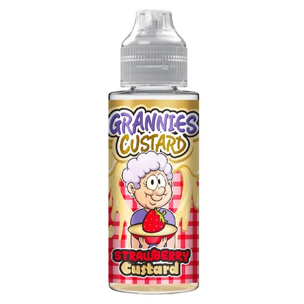 Grannies Custard Strawberry Custard Shortfill E-Liquid 100ml