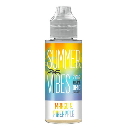 Summer Vibes Mango &amp; Pineapple Shortfill E-Liquid 100ml