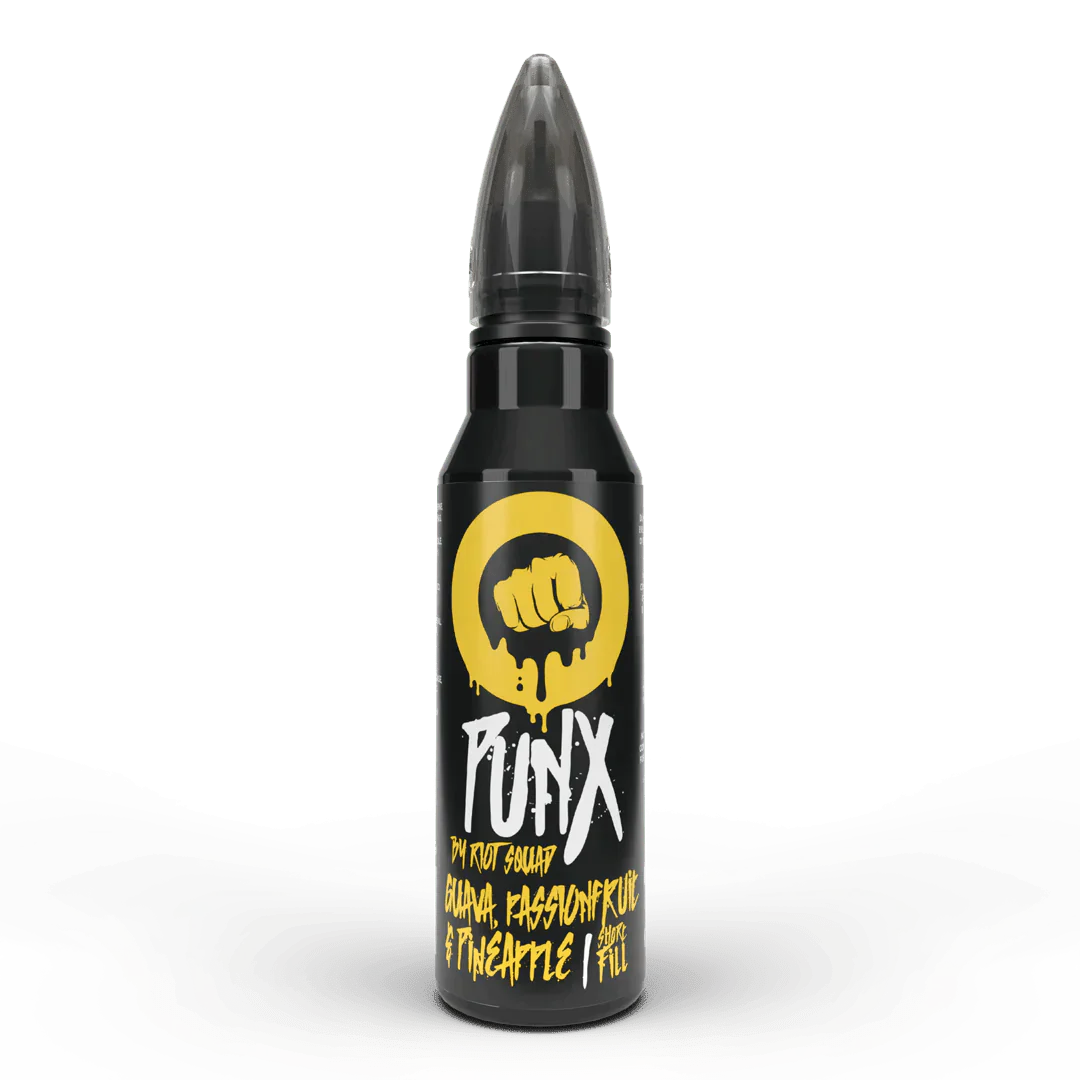 Riot Squad Punx Guava, Passionfruit &amp; Pineapple Shortfill E-Liquid 50ml