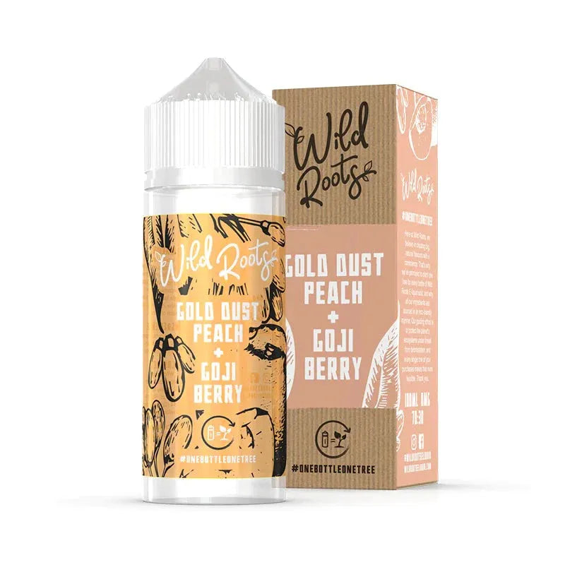 Wild Roots Gold Dust Peach Shortfill E-liquid 100ml