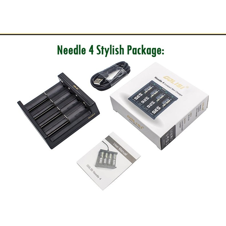 Golisi Needle 4 USB Vape Battery Charger