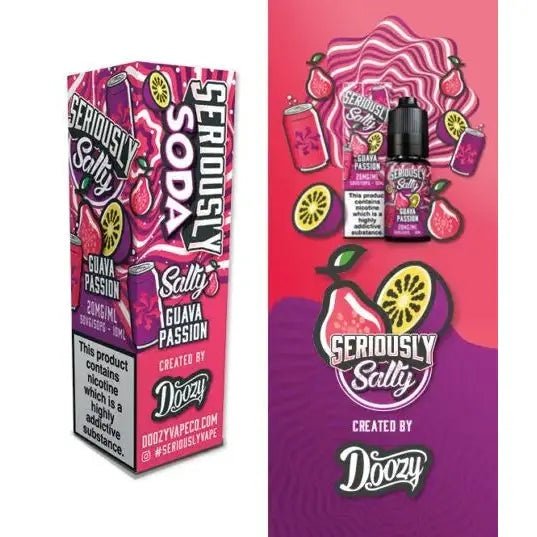 Doozy Seriously Soda Guava Passion Nic Salt E-Liquid 10ml