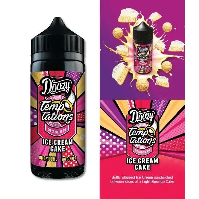 Doozy Temptations Ice Cream Cake E-Liquid Shortfill 100ml