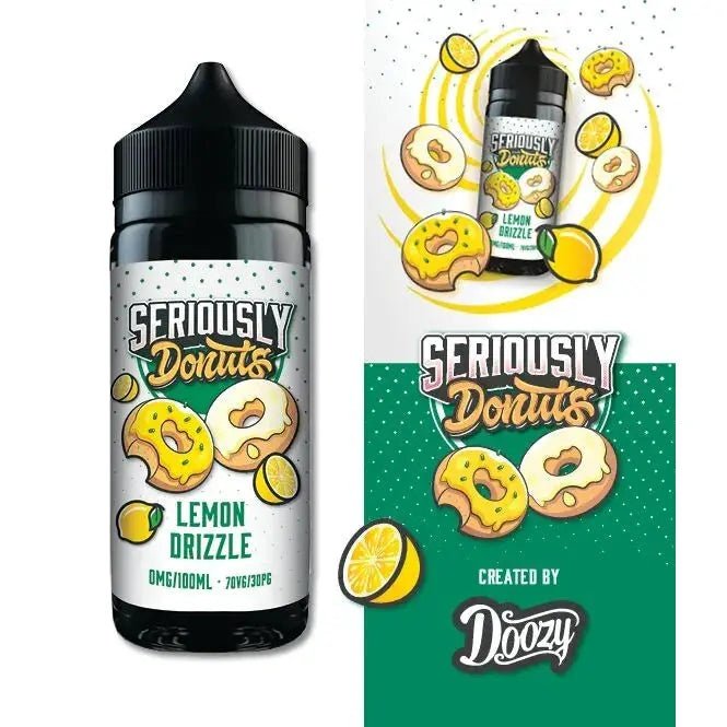 Doozy Seriously Donuts Lemon Drizzle E-liquid Shortfill 100ml