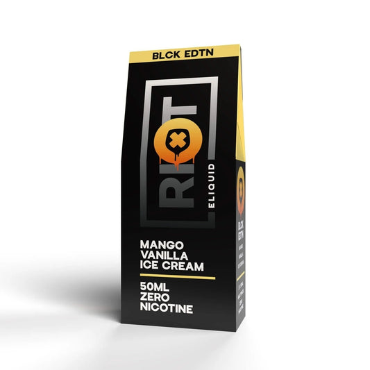 Riot Squad Black Edition Mango Vanilla Ice Cream Shortfill E-Liquid 2 X 50ml