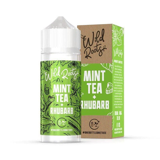 Wild Roots Mint Tea &amp; Rhubarb Shortfill E-liquid 100ml