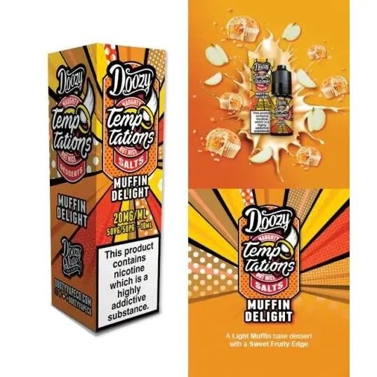 Doozy Temptations Muffin Delight Nic Salt E-liquid 10ml