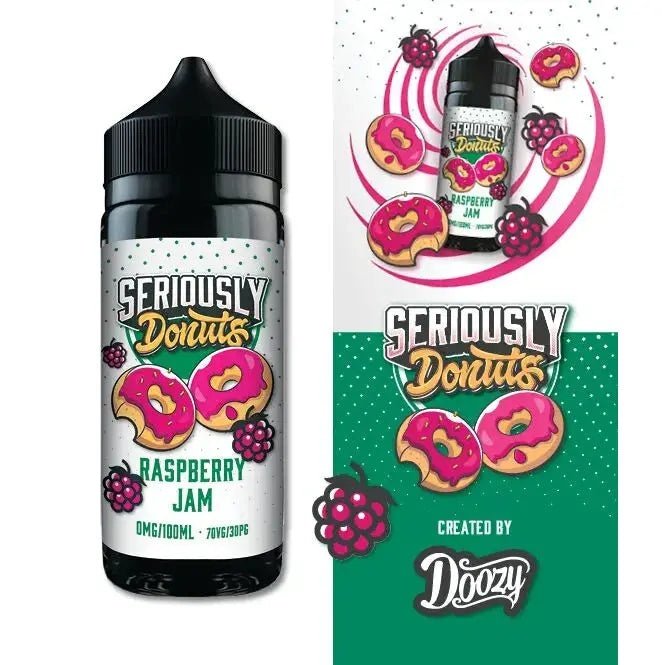 Doozy Seriously Donuts Raspberry Jam E-liquid Shortfill 100ml