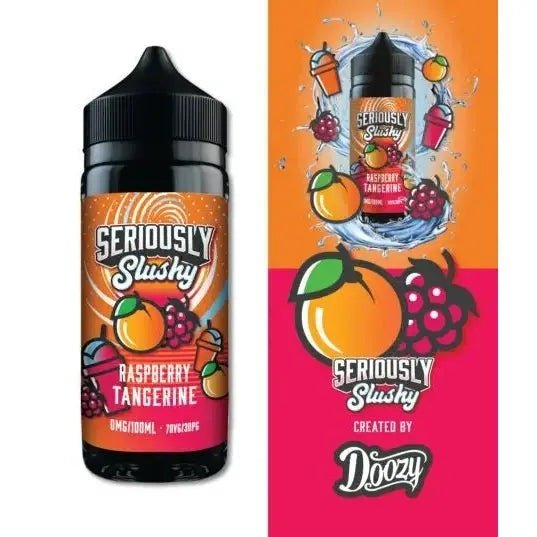 Doozy Seriously Slushy Raspberry Tangerine E-liquid Shortfill 100ml
