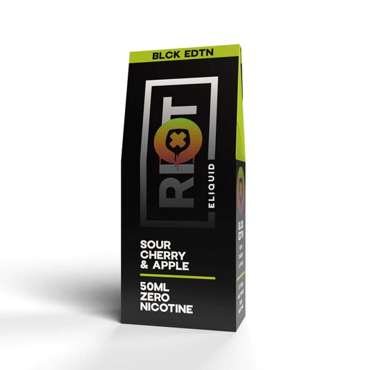 Riot Squad Black Edition Sour Cherry Apple Shortfill E-Liquid 2 X 50ml