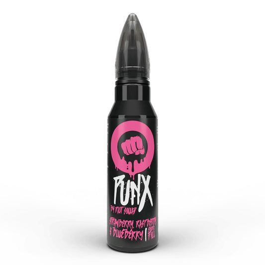 Riot Squad Punx Strawberry, Raspberry &amp; Blueberry Shortfill E-Liquid 50ml