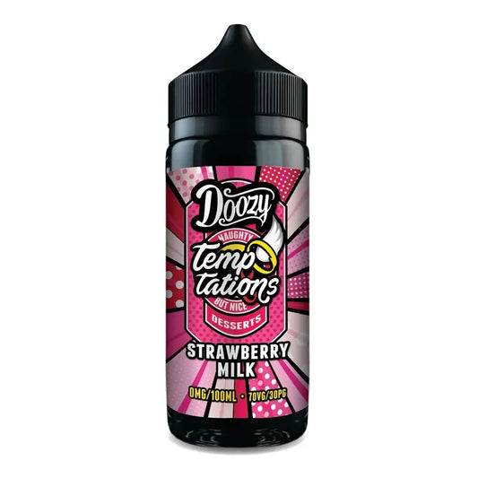 Doozy Temptations Strawberry Milk E-Liquid Shortfill 100ml