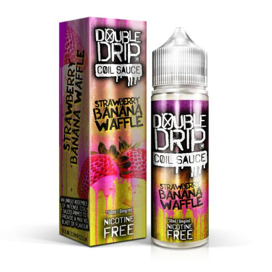 Double Drip Strawberry Banana Waffle Shortfill E-Liquid 50ml