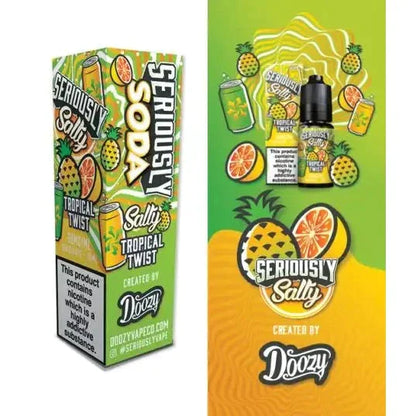 Doozy Seriously Soda Tropical Twist Nic Salt E-Liquid 10ml