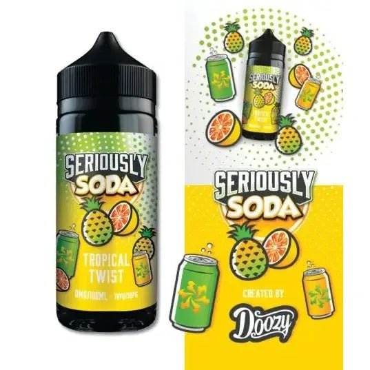 Doozy Seriously Soda Tropical Twist E-liquid Shortfill 100ml