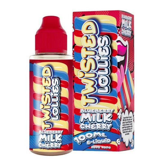 Twisted Lollies Blueberry, Milk &amp; Cherry Shortfill E-Liquid 100ml