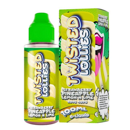 Twisted Lollies Pineapple, Strawberry, Lemon &amp; Lime Shortfill E-Liquid 100ml