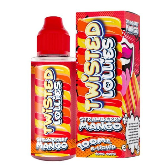 Twisted Lollies Strawberry &amp; Mango Shortfill E-Liquid 100ml