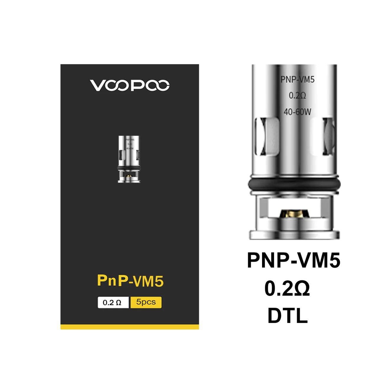 Voopoo PnP Replacement Coils - 5 Coils Per Pack