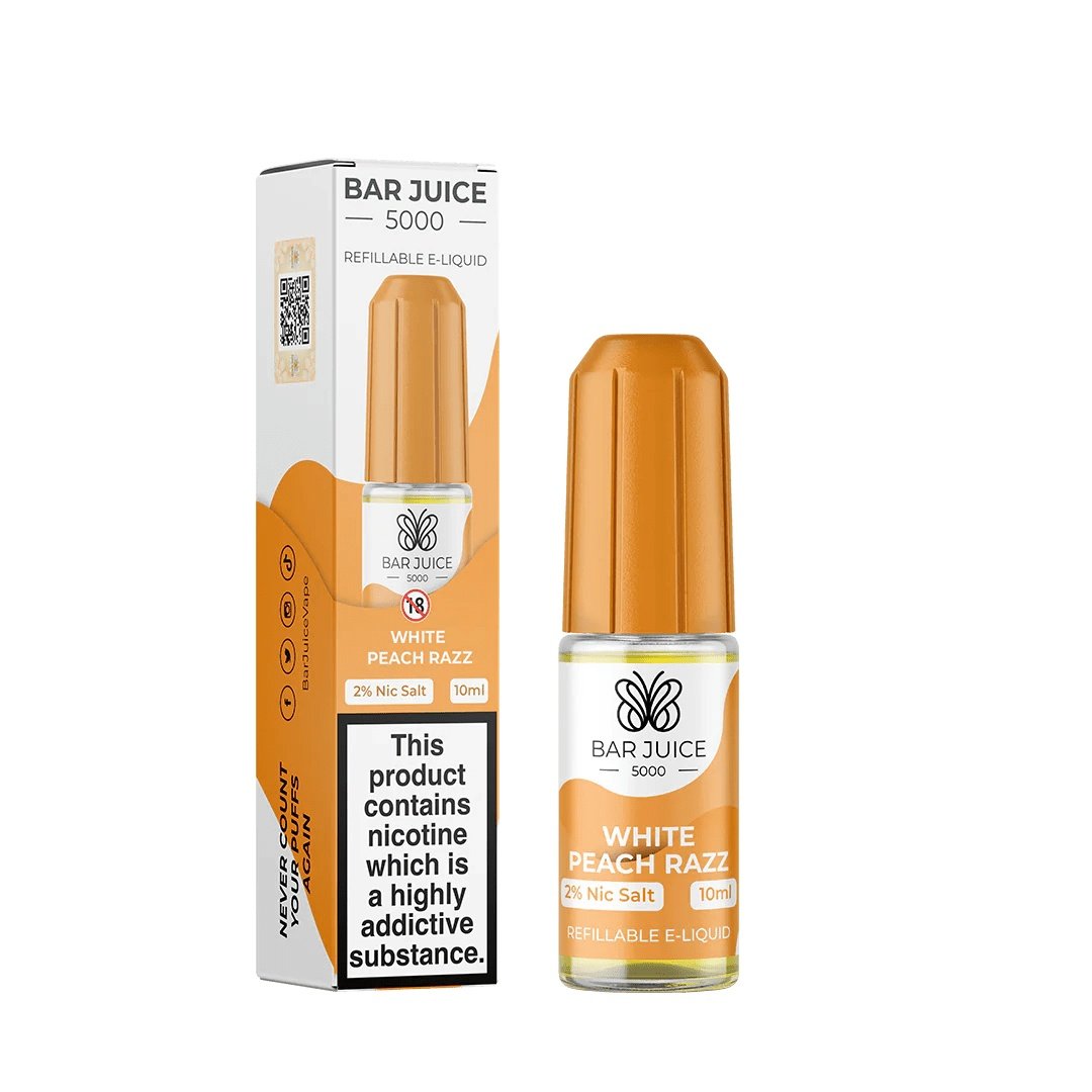 Bar Juice 5000 White Peach Razz Nic Salt E-Liquid 10ml