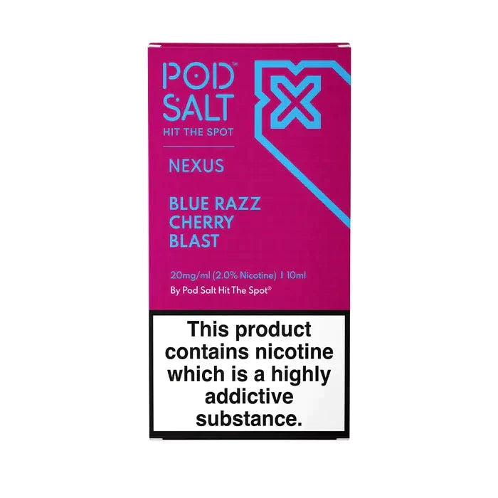 Pod Salt Nexus Blue Razz Cherry Blast Nicotine Salt E-Liquid 10ml