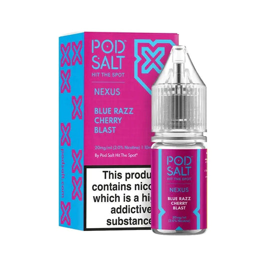 Pod Salt Nexus Blue Razz Cherry Blast Nicotine Salt E-Liquid 10ml