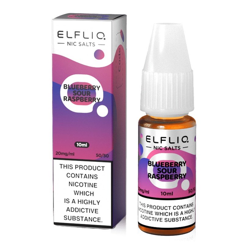 Elfliq Blueberry Sour Raspberry Nic Salt E-Liquid 10ml