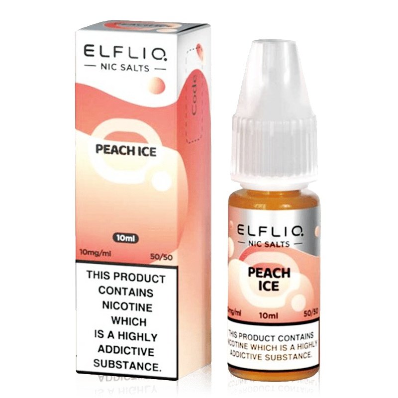 Elfliq Peach Ice Nic Salt E-Liquid 10ml