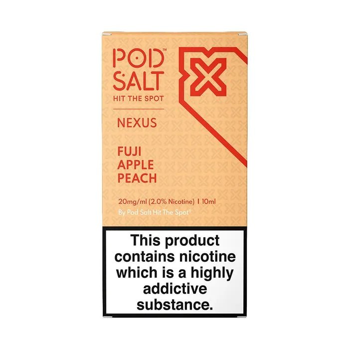 Pod Salt Nexus Fuji Apple Peach Nicotine Salt E-Liquid 10ml