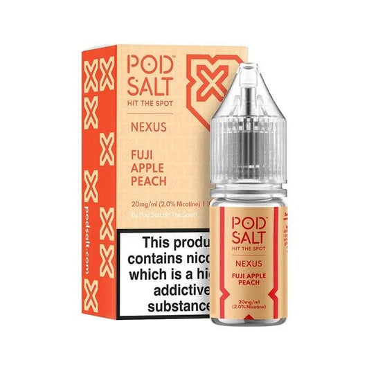 Pod Salt Nexus Fuji Apple Peach Nicotine Salt E-Liquid 10ml