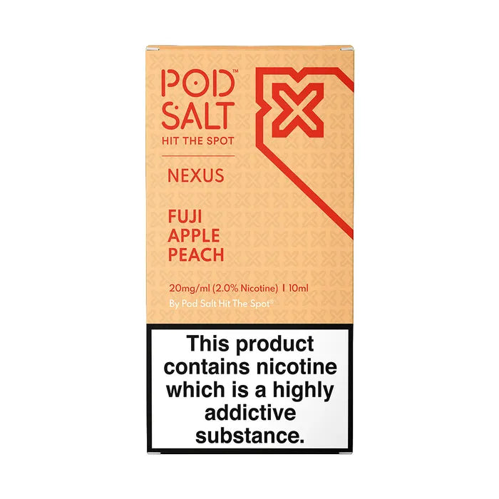 Pod Salt Nexus Fuji Apple Peach Nicotine Salt E-Liquid 10ml