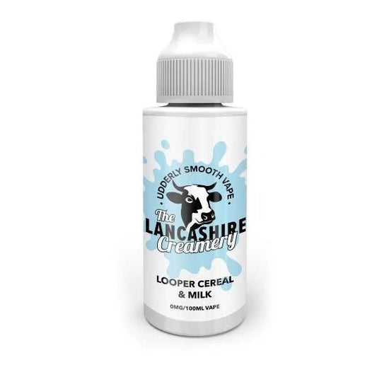 The Lancashire Creamery Looper Cereal &amp; Milk Shortfill E-Liquid 100ml