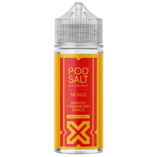Pod Salt Nexus Mango Strawberry Peach Shortfill E-Liquid 100ml
