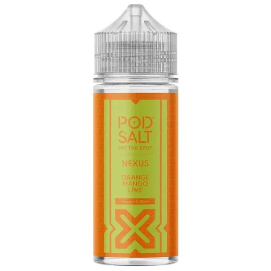 Pod Salt Nexus Orange Mango Lime Shortfill E-Liquid 100ml