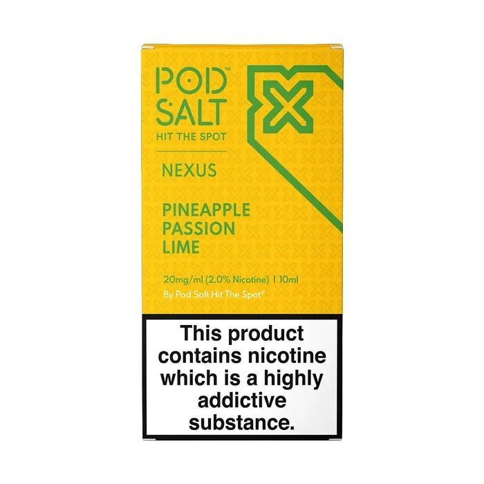 Pod Salt Nexus Pineapple Passion Lime Nicotine Salt E-Liquid 10ml