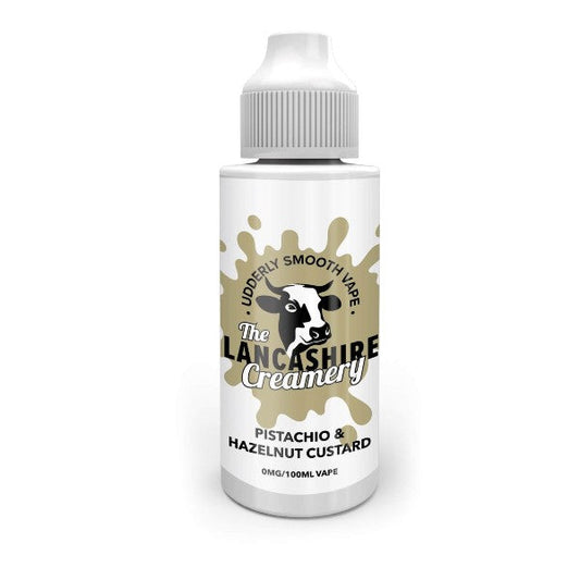 The Lancashire Creamery Pistachio &amp; Hazelnut Custard Shortfill E-Liquid 100ml