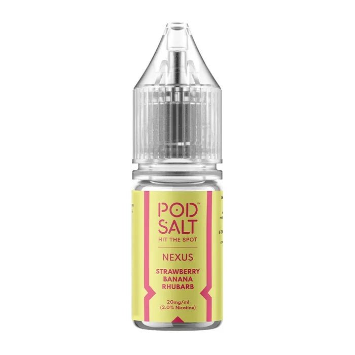 Pod Salt Nexus Strawberry Banana Rhubarb Nicotine Salt E-Liquid 10ml