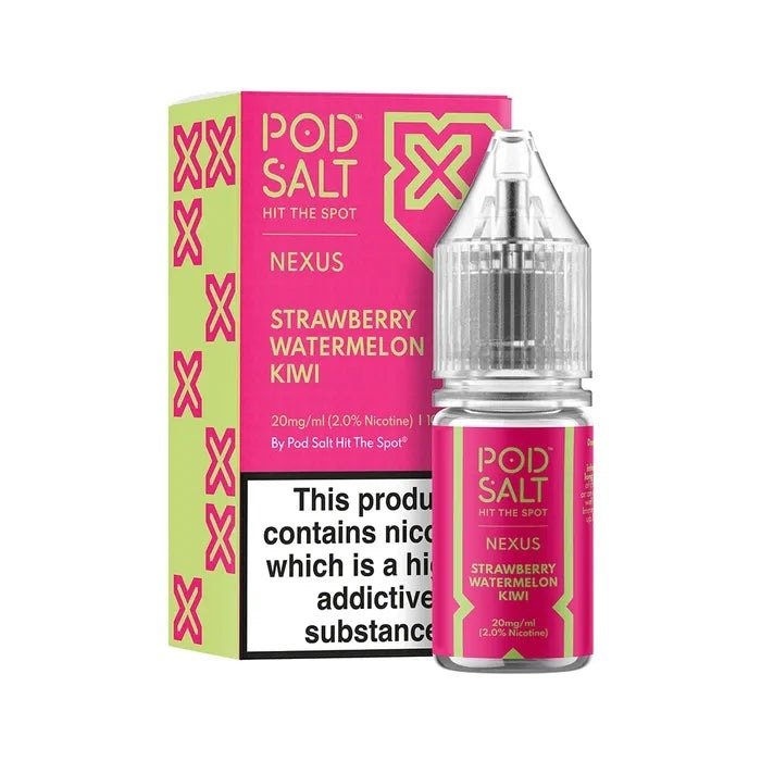 Pod Salt Nexus Strawberry Watermelon Kiwi Nicotine Salt E-Liquid 10ml