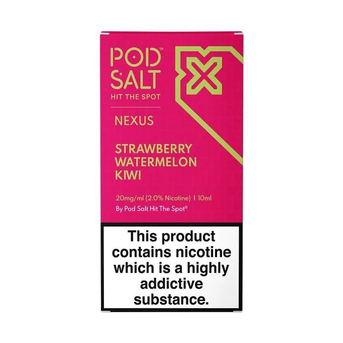 Pod Salt Nexus Strawberry Watermelon Kiwi Nicotine Salt E-Liquid 10ml