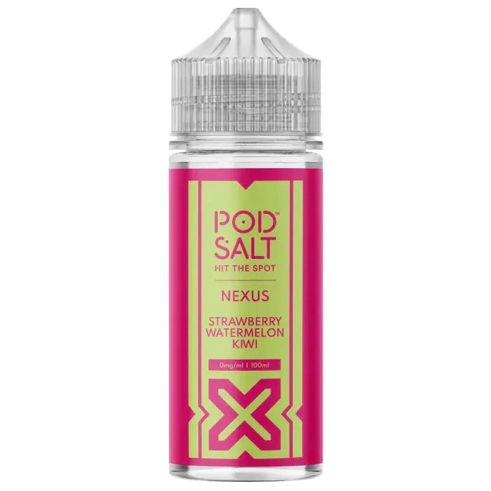 Pod Salt Nexus Strawberry Watermelon Kiwi Shortfill E-Liquid 100ml